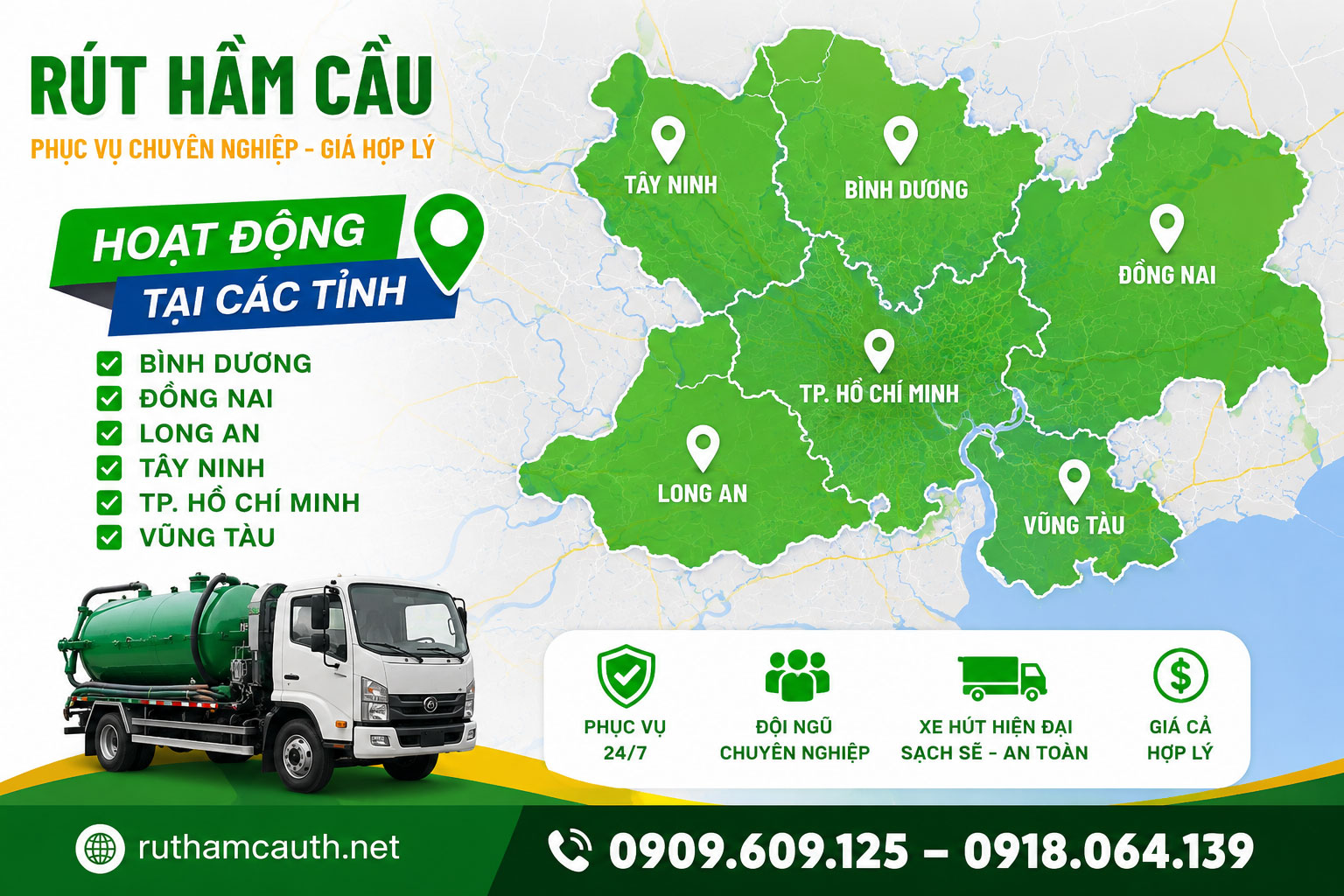 Khu vực phục vụ