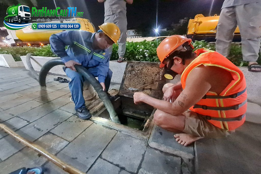 Rút hầm cầu, thông cống nghẹt, nạo vét hố ga tại Tuấn Thanh