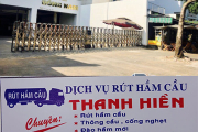 Rút hầm cầu tại tòa nhà văn phòng Quận Tân Phú 