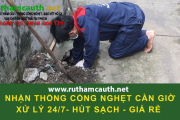 Dịch vụ thông cống nghẹt Cần Giờ thợ giỏi có mặt nhanh