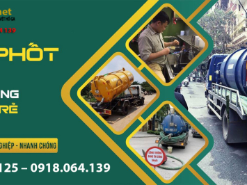 Hút bể phốt qua bồn cầu công nghệ mới giá cực rẻ