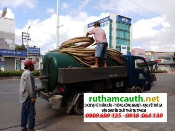 Bảng báo giá rút hầm cầu Bà Rịa Vũng Tàu