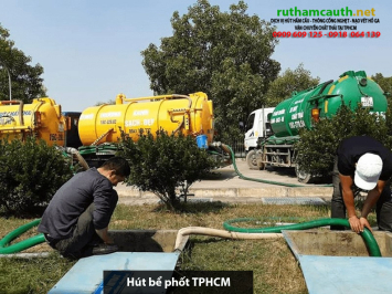 Bảng báo giá dịch vụ thông hút bể phốt tại Tp hcm