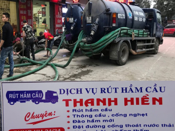 Dịch vụ hút hầm cầu chợ dân sinh – khu buôn bán tập trung