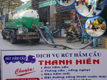 Dịch vụ hút hầm cầu hộ gia đình (nhà ở riêng lẻ, nhà trệt, nhà phố, nhà cấp 4)