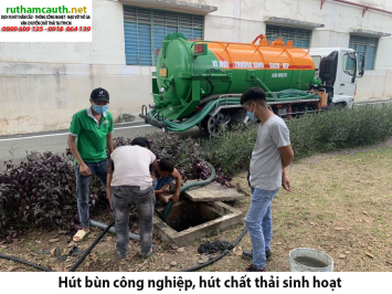 Bảng báo giá hút bùn công nghiệp, hút chất thải sinh hoạt