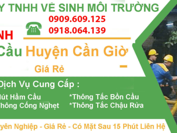 Bảng Báo Giá Dịch Vụ Rút hầm cầu Cần Giờ