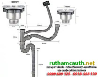 Vì sao phải chọn kích thước ống thoát nước chậu rửa bát?