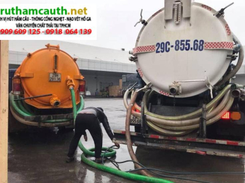 Quy trình hút hầm cầu triệt để, kỹ thuật đơn giản, dễ dàng