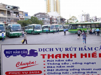 Rút hầm cầu bồn cầu bến xe Chợ Lớn quận 6