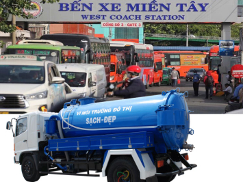 Rút hầm cầu bồn cầu tại bến xe Miền Tây