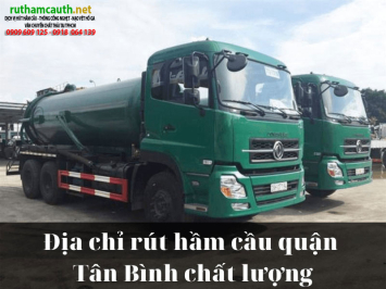 Bảng Báo Giá Dịch Vụ Rút hầm cầu Quận Tân Bình