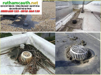 Thông cống nghẹt sân thượng, ống thoát nước mưa