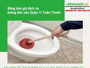 Dịch vụ thông bồn cầu Quận 11 chuyên xử lý bồn cầu nghẹt lâu ngày