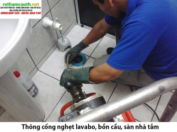 Bảng báo giá thông cống nghẹt lavabo, bồn cầu, sàn nhà tắm
