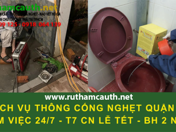 Bảng Báo Giá Dịch Vụ Thông cống nghẹt Quận 6