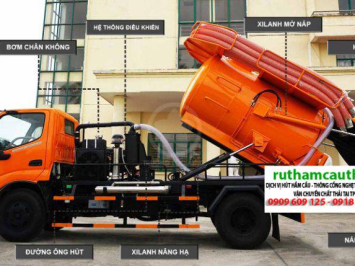 Xe Hút Bể Phốt 10 Khối: Phí dịch vụ, Dùng Cho Bể Mấy Khối?
