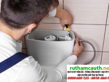 Xử lý bồn cầu phát ra tiếng ục ục