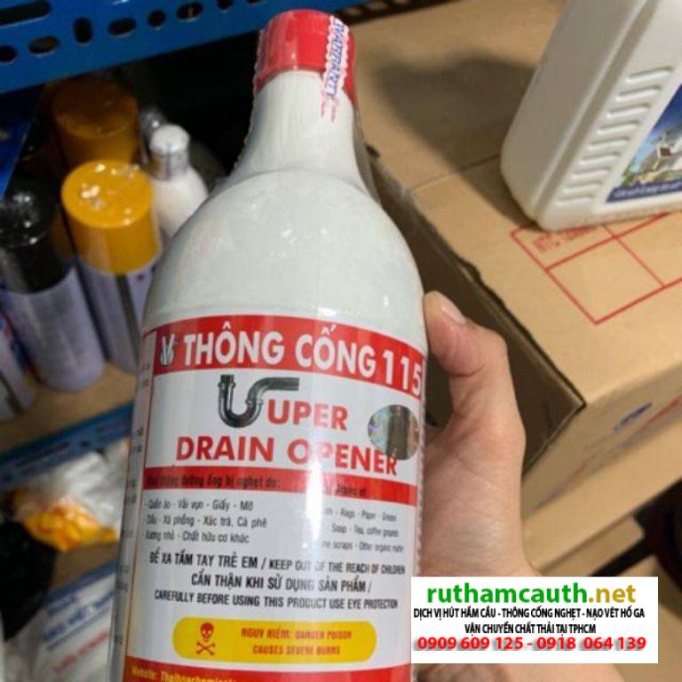Review 5 Loại Axit Thông Cống Cực Mạnh, Sử Dụng Nhiều Nhất