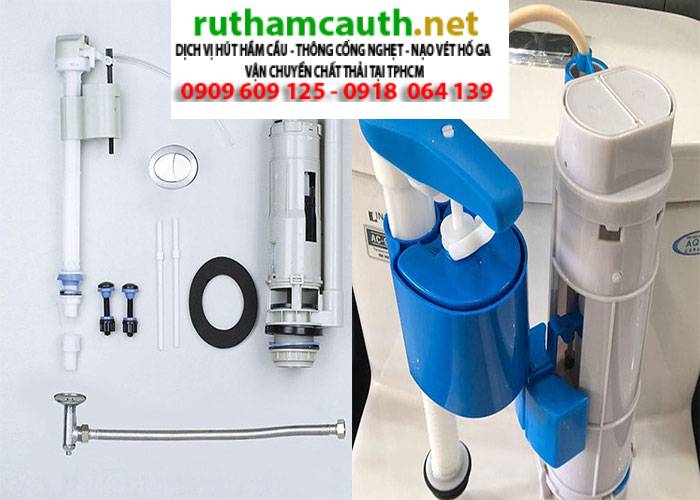 Cách thay bộ xả bồn cầu tay gạt và nút nhấn đơn giản