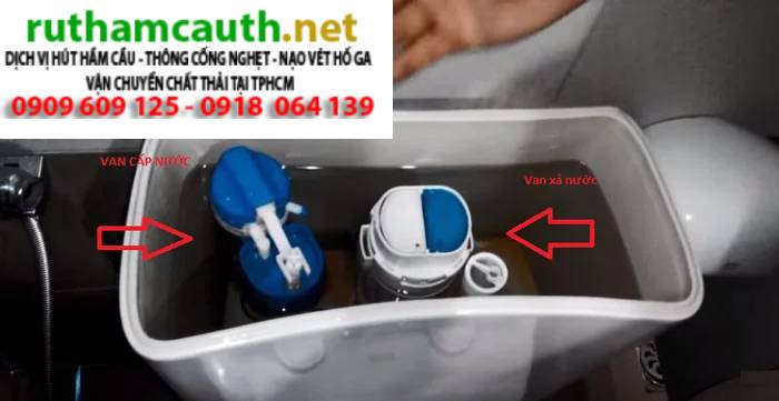 Cách thay bộ xả bồn cầu tay gạt và nút nhấn đơn giản