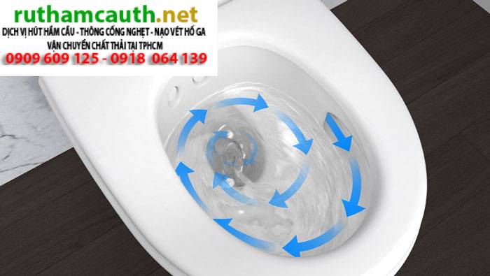 Bồn cầu xả nước không xoáy và cách xử lý nhanh chóng