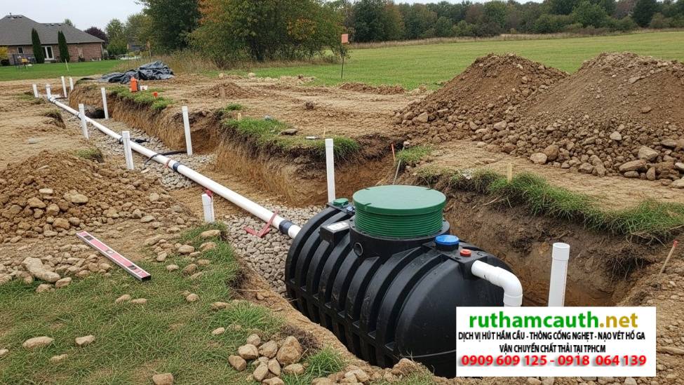 Cách Lắp Đặt Bể Phốt Nhựa An Toàn , Đúng Cách