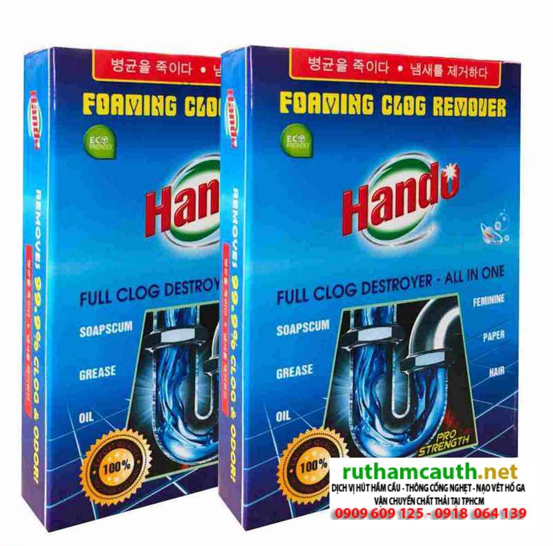 Cách Sử Dụng Bột Thông Bồn Cầu Hando An Toàn Hiệu Quả