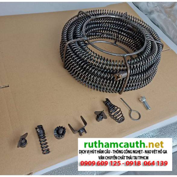 Dây thông cống lò xo 5m, 10m, 15m, 20m – So sánh và cách lựa chọn