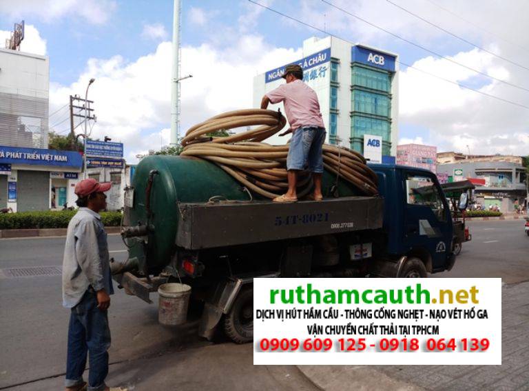 Dịch vụ rút hầm cầu cho nhà trọ, xí nghiệp, công trình