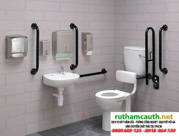 Kích thước nhà vệ sinh tiêu chuẩn cho người khuyết tật