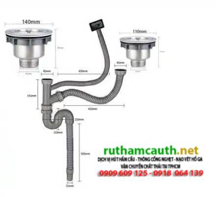 Vì sao phải chọn kích thước ống thoát nước chậu rửa bát?