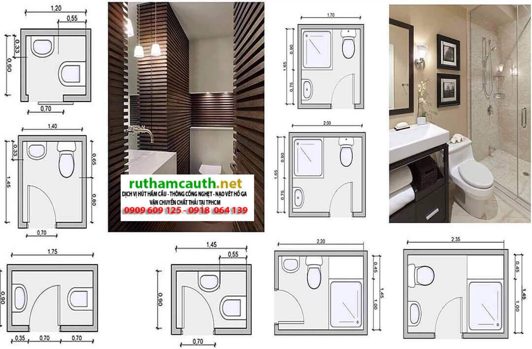 Kích thước phòng vệ sinh tiêu chuẩn hiện nay là bao nhiêu?