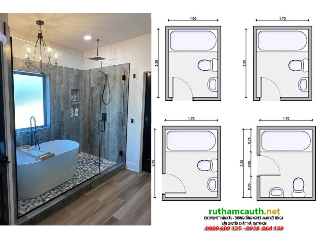 Kích thước phòng vệ sinh tiêu chuẩn hiện nay là bao nhiêu?