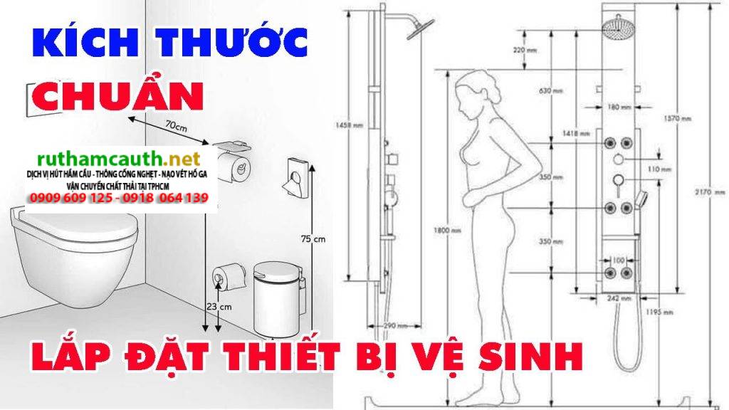 Kích thước phòng vệ sinh tiêu chuẩn hiện nay là bao nhiêu?