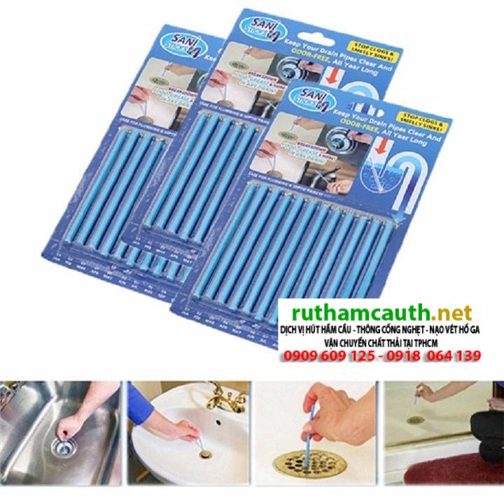 Que thông cống – Que thông tắc bồn rửa bát hiệu quả 99%