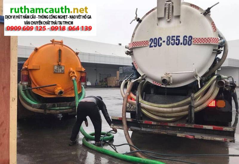 Quy trình hút hầm cầu triệt để, kỹ thuật đơn giản, dễ dàng