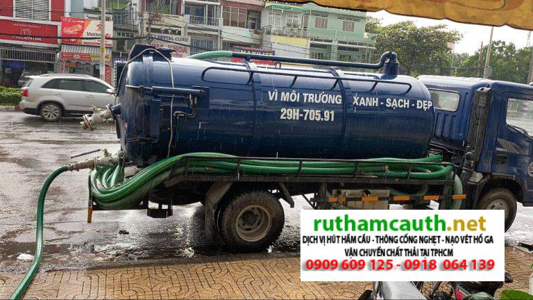 Bảng báo giá dịch vụ rút hầm cầu Phường Chợ Lớn
