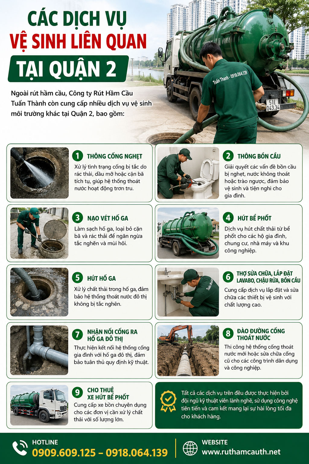 Các Dịch Vụ Vệ Sinh Liên Quan Tại Quận 2