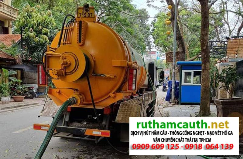 Bảng báo giá dịch vụ rút hầm cầu Phường Hạnh Thông