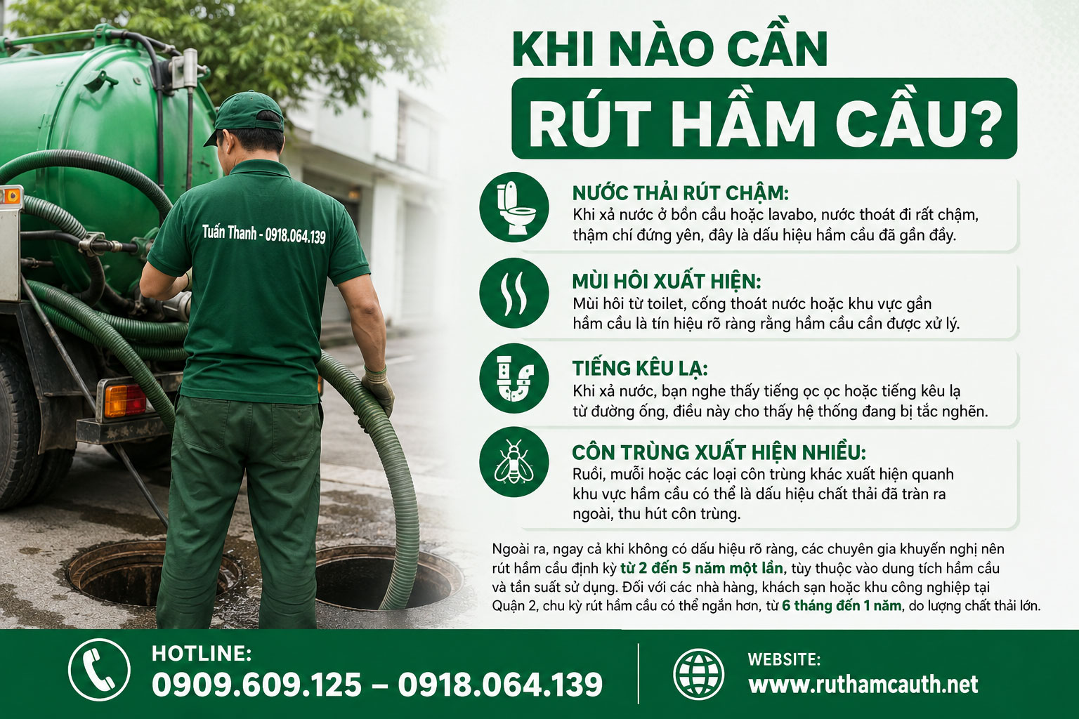 Khi Nào Cần Rút Hầm Cầu?