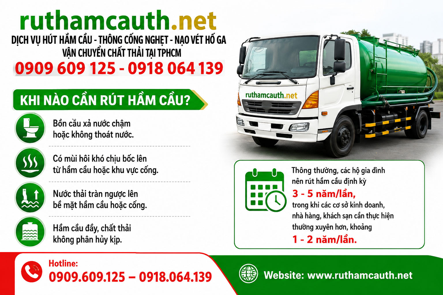 Khi Nào Cần Rút Hầm Cầu?