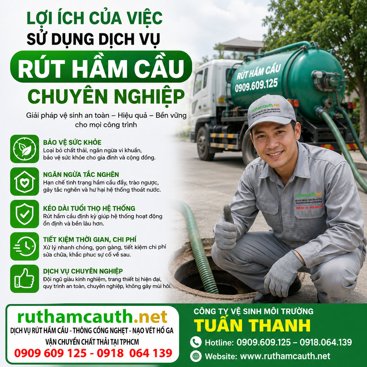 Lợi Ích Của Việc Sử Dụng Dịch Vụ Rút Hầm Cầu Chuyên Nghiệp