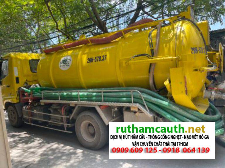 Bảng báo giá dịch vụ rút hầm cầu Phường Hạnh Thông