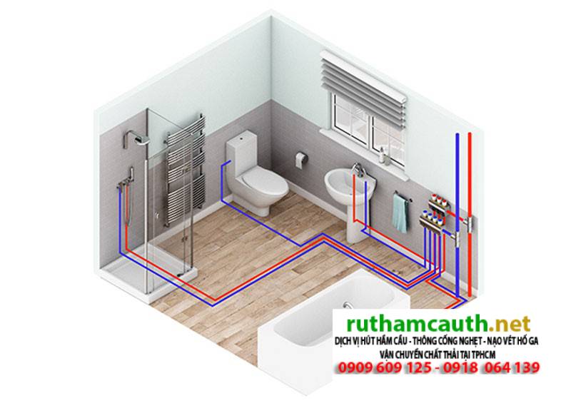Sửa bồn cầu, sửa toilet, sửa cống thoát nước Hóc Môn