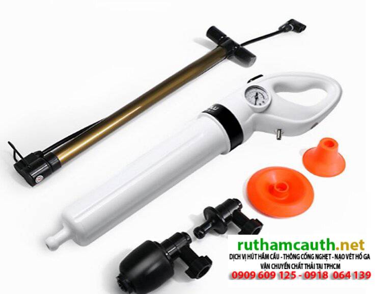 Cách Thông Cống Bằng Súng Thông Cống Nén Khí Đơn Giản Nhất