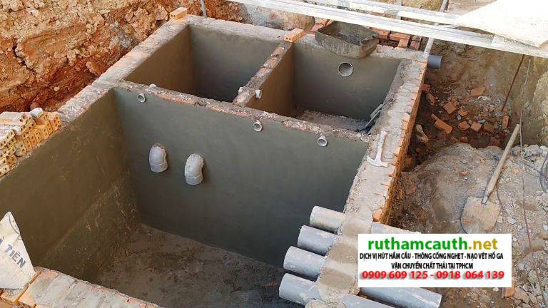 Bể Phốt 3 Ngăn Tiêu Chuẩn: Bản Cad thiết kế, xây đạt tiêu chuẩn