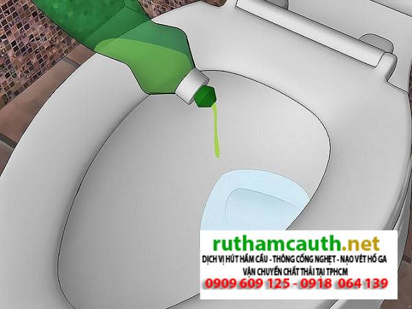 Thông Bồn Cầu Bằng Nước Rửa Chén Cực Mạnh