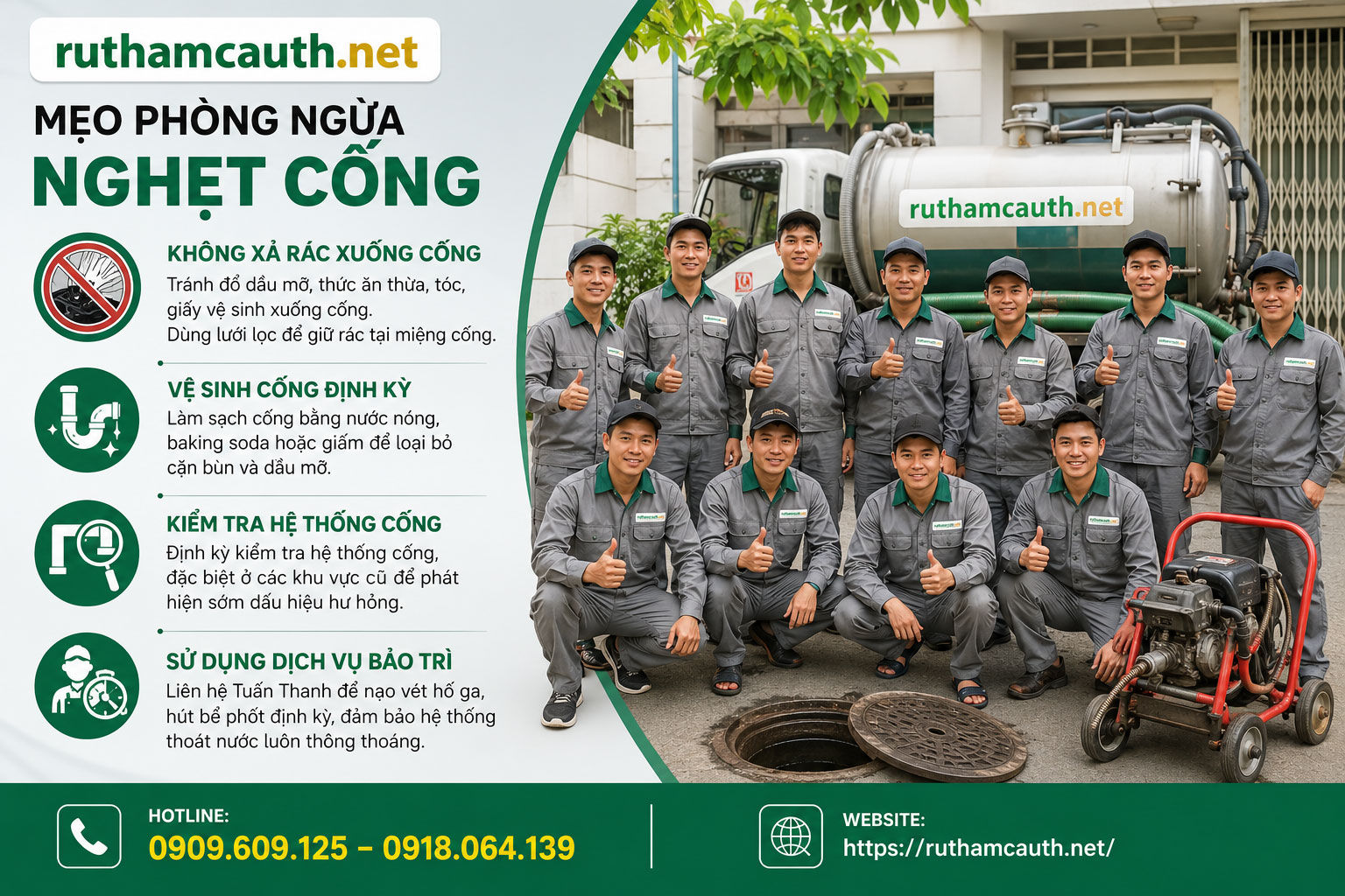 Mẹo Phòng Ngừa Nghẹt Cống Tại Quận 3