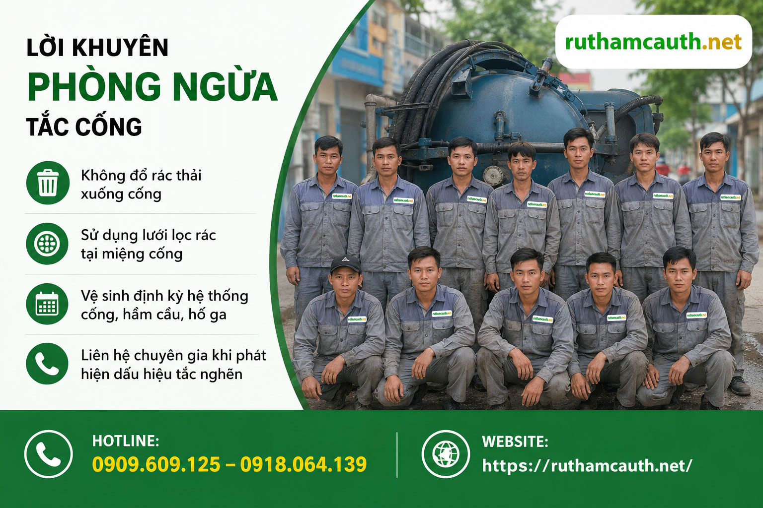 Lời Khuyên Phòng Ngừa Tắc Cống Tại Quận 10